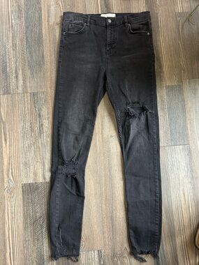 Free People Black Denim Jeans W30L